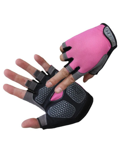 1 ζεύγος γάντια ποδηλασίας, γάντι MTB ποδήλατο μισού δακτύλου, αντιολισθητικό γάντι που απορροφά τους κραδασμούς για γυμναστική για υπαίθρια σπορ για άνδρες γυναίκες