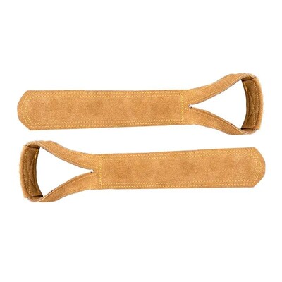 1 Ζεύγος Δερμάτινο Ανύψωση Βαρών Ιμάντες Καρπού Fitness Bodybuilding Προπόνηση Γυμναστήριο ιμάντες ανύψωσης Αντιολισθητικών λαβών από δέρμα αγελάδας Deadlift Pull-up