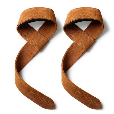 1 Ζεύγος Δερμάτινο Ανύψωση Βαρών Ιμάντες Καρπού Fitness Bodybuilding Προπόνηση Γυμναστήριο ιμάντες ανύψωσης Αντιολισθητικών λαβών από δέρμα αγελάδας Deadlift Pull-up