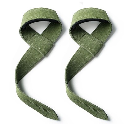 1 Ζεύγος Δερμάτινο Ανύψωση Βαρών Ιμάντες Καρπού Fitness Bodybuilding Προπόνηση Γυμναστήριο ιμάντες ανύψωσης Αντιολισθητικών λαβών από δέρμα αγελάδας Deadlift Pull-up