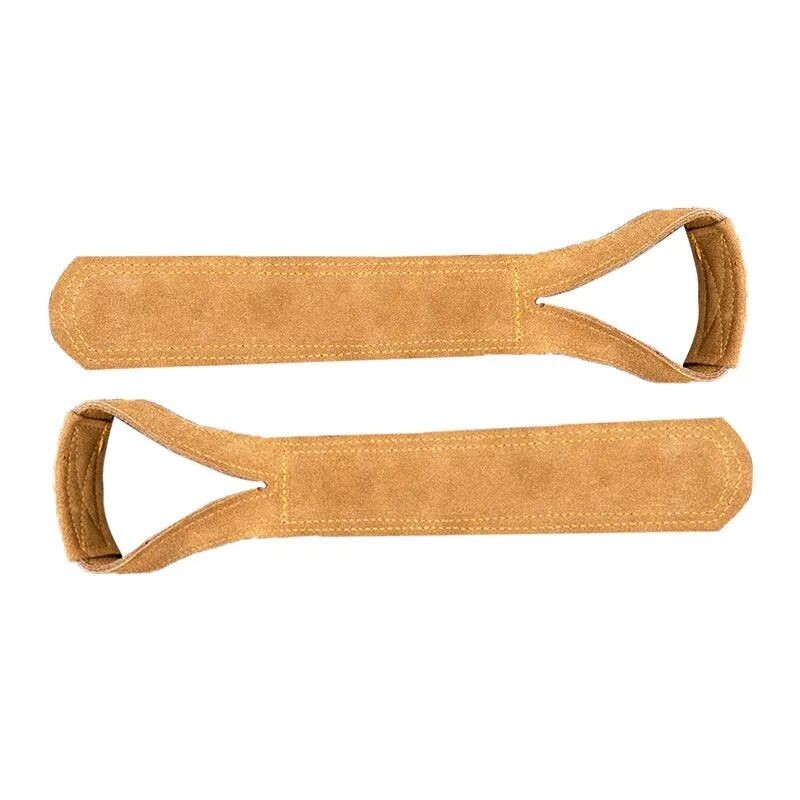 1 Ζεύγος Δερμάτινο Ανύψωση Βαρών Ιμάντες Καρπού Fitness Bodybuilding Προπόνηση Γυμναστήριο ιμάντες ανύψωσης Αντιολισθητικών λαβών από δέρμα αγελάδας Deadlift Pull-up