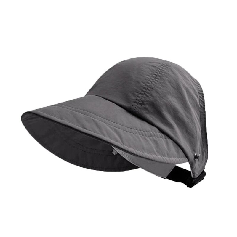Modni ljetni šešir protiv UV zračenja Podesiva kapa za sunčanje s kukom za masku za lice Za žene na otvorenom Šešir za sunčanje širokog oboda Sklopivi šešir za pecanje
