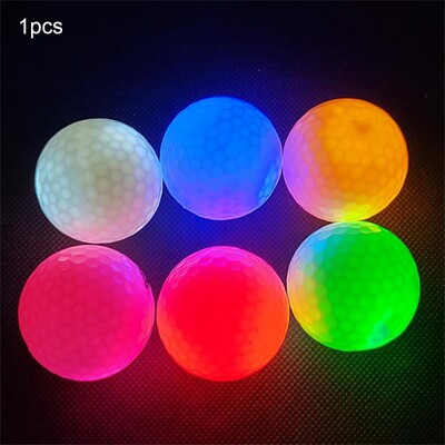 Μπάλες του γκολφ LED για νυχτερινή λάμψη στο σκοτάδι μπάλα του γκολφ Εξαιρετικά φωτεινά έξι χρώματα για την επιλογή σας Καλύτερο δώρο γκολφ για παίκτες του γκολφ Αθλητική μπάλα