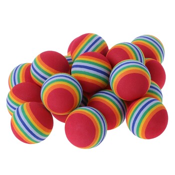 20 τεμ. Stripe Sponge Balls Golf Swing Practice Training Aids Sports