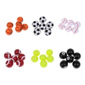 Μοτίβο 6 τεμαχίων καινοτομία Μπάλες του γκολφ Εξασκηθείτε στο μπάσκετ Μοτίβο μπέιζμπολ ποδοσφαίρου