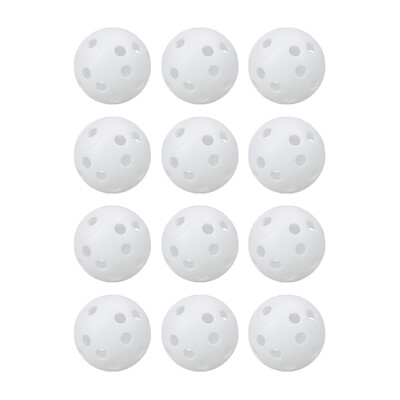 Μπάλες Γκολφ για πρακτική άσκηση σε εσωτερικούς χώρους 12 τμχ 42 mm πλαστικές ροής αέρα