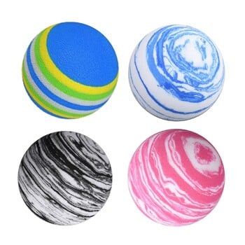 10 τμχ Rainbow Colored Soft Sponge Training Chipping Balls Elastic Training Balls Practice Training Aids Golf Ball Dropshipping