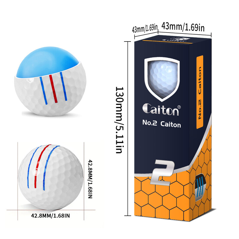 Μπάλες γκολφ Caiton 6/3PCS Tour Performance, Super Long Flying Distance, Soft Feel, High Speed Spin Control