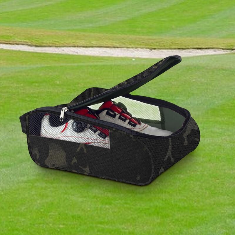 Τσάντα παπουτσιών γκολφ Αθλητική τσάντα παπουτσιών με διπλό φερμουάρ και αερισμό Τσάντες μεταφοράς αθλητικών παπουτσιών Τσάντα αθλητικών παπουτσιών Πτυσσόμενη θήκη ταξιδιού για παπούτσια