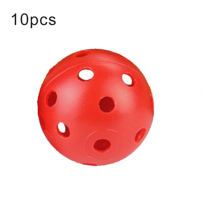 10 vnt perforuotų golfo šviesos kamuolių, patvarių, daugkartinių perforuotų, turi skylių golfo treniruočių pagalbinės priemonės golfo kamuoliukai golfo mėgėjams