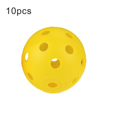 10 vnt perforuotų golfo šviesos kamuolių, patvarių, daugkartinių perforuotų, turi skylių golfo treniruočių pagalbinės priemonės golfo kamuoliukai golfo mėgėjams