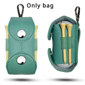 1 PC Golf Μικρή τσάντα μέσης PU Δερμάτινο Mini Sports Διάφορες Διπλές Μπάλες γκολφ Κατάλληλες για Φορητά Αξεσουάρ εξωτερικού χώρου γκολφ Θήκη