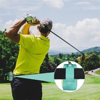 1 PC Golf Μικρή τσάντα μέσης PU Δερμάτινο Mini Sports Διάφορες Διπλές Μπάλες γκολφ Κατάλληλες για Φορητά Αξεσουάρ εξωτερικού χώρου γκολφ Θήκη