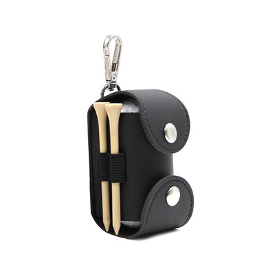 1 PC Golf Μικρή τσάντα μέσης PU Δερμάτινο Mini Sports Διάφορες Διπλές Μπάλες γκολφ Κατάλληλες για Φορητά Αξεσουάρ εξωτερικού χώρου γκολφ Θήκη