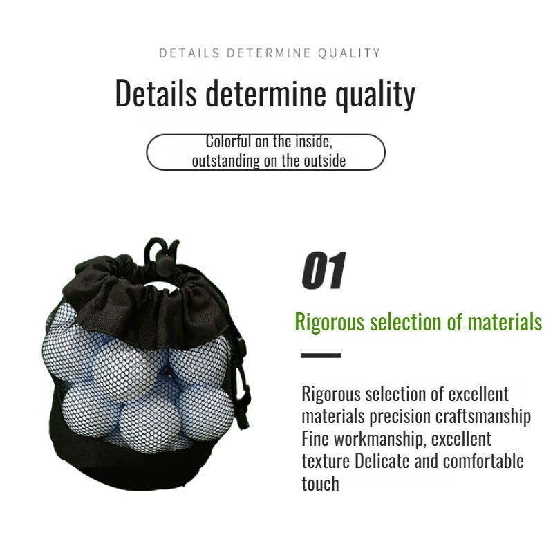 Mrežasta torba za lopticu za golf, jednostrani organizator, torba za tenis, mrežasta torba, torba za uzicu