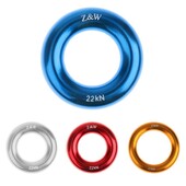 22KN Rippel Ring za penjanje po stijenama Oprema za spašavanje - crvena 5 cm