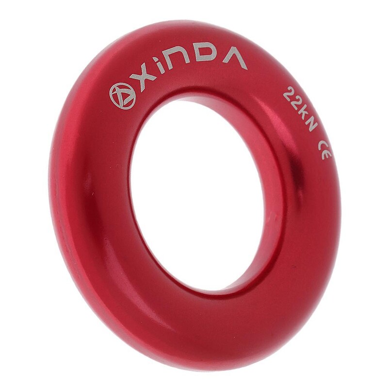 22KN Rippel Ring za penjanje po stijenama Oprema za spašavanje - crvena 5 cm