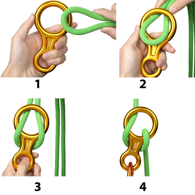 Εξωτερική συσκευή αναρρίχησης Descender 8-Shape Descent Control Descender για αναρρίχηση