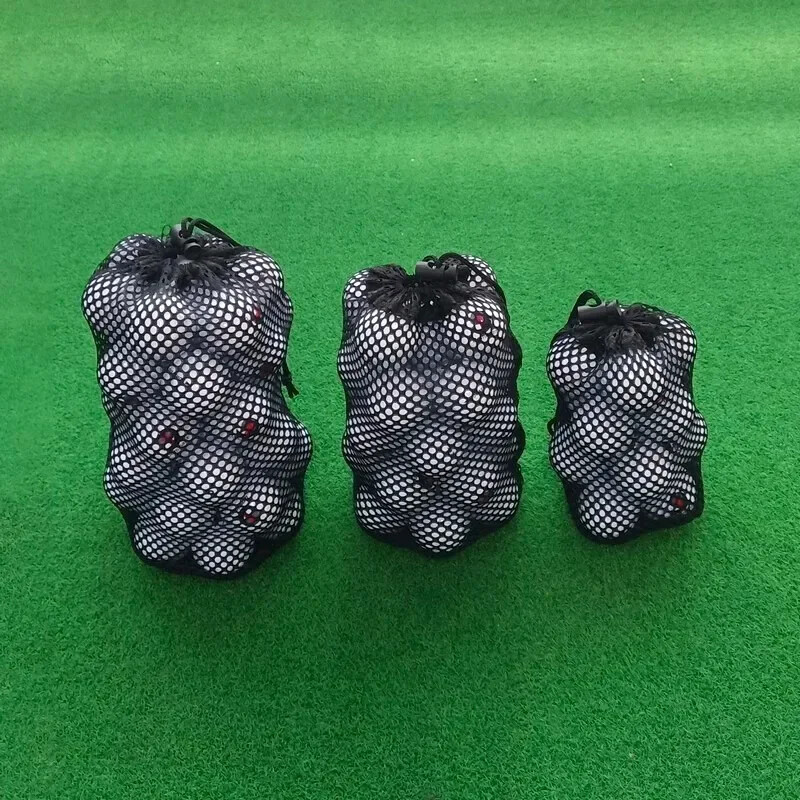 Tvirtas traukiamas tinklinis golfo tinklinis krepšys Stalo teniso nailono laikymo kamuoliukų maišelis Golfo kamuoliukų nešiojimo laikiklis Organizatorius golfo priedai