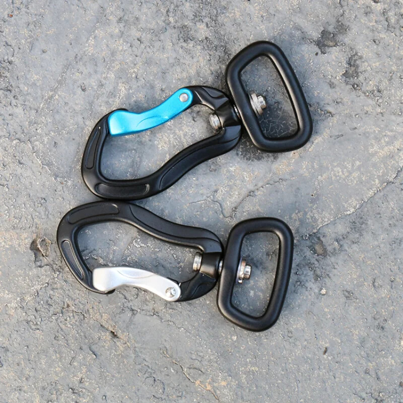 Okretna karabinerska kopča 360° rotirajući spinner karabiner Mali karabiner sa žičanim zatvaračem Rotirajuća kopča za viseću mrežu Kuka Dodatak za penjanje