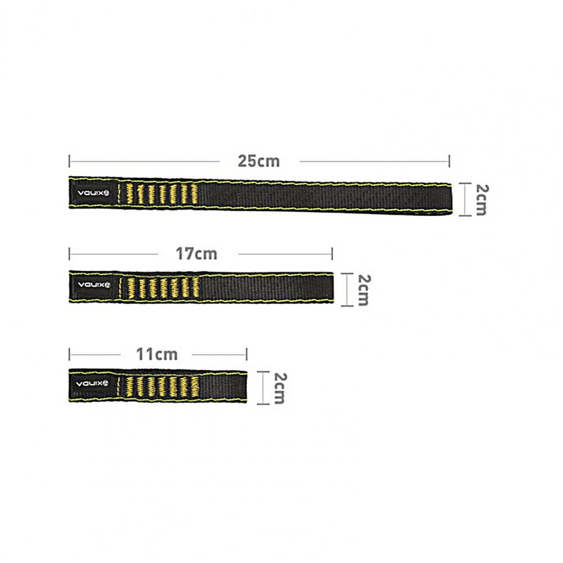 Penjanje po stijenama, kratka traka, velika čvrstoća, 25 kN, raskidajuća napetost, brzo izvlačenje, planinarski karabiner, remen za povezivanje remena