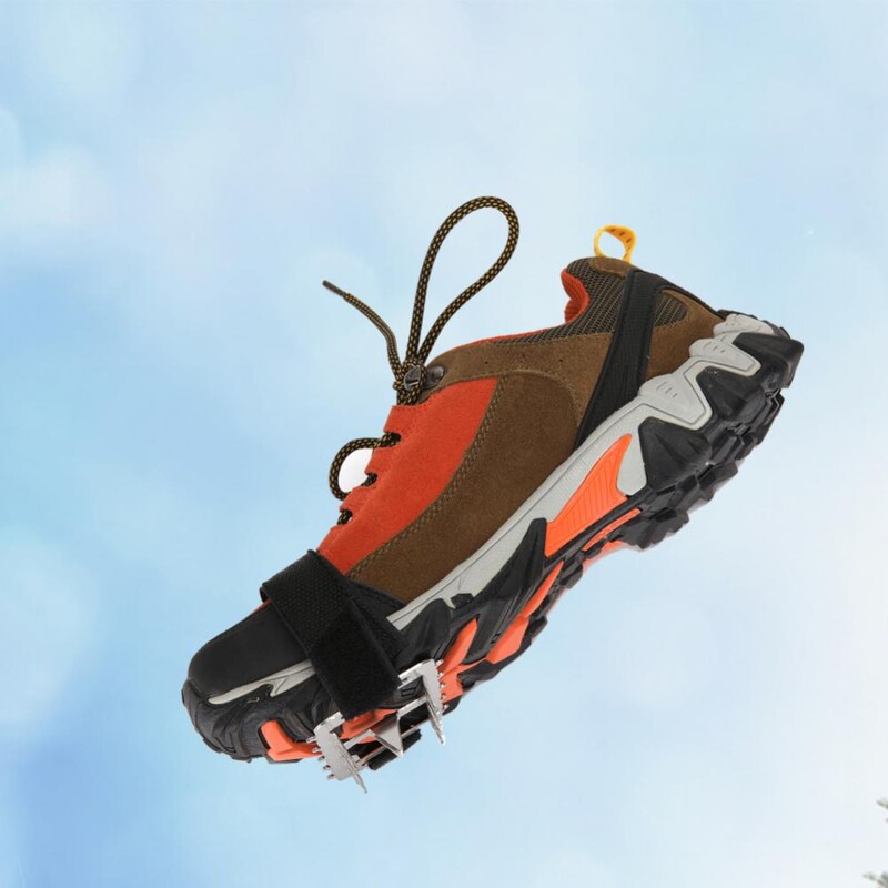 Κάλυμμα παπουτσιών Snow 201 από ανοξείδωτο ατσάλι ανθεκτικό στη φθορά Ελαφρύ, αντιολισθητικό για παπούτσια, ακίδες παπουτσιών 10 κραμπόν δοντιών