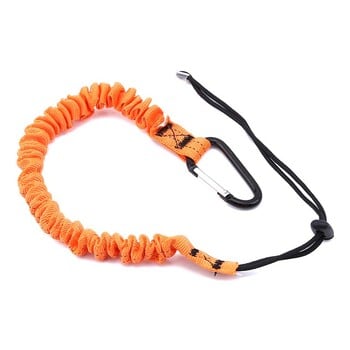 Safety Bungee Tether Tool Lanyard with Carabiner Hook Climbing Working Anti-Falling Safety Rope Aerial Work Climbing Αξεσουάρ