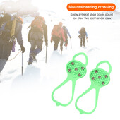 1 pora 5 spygliukų ledo sniego rankenos, traukos fiksatoriai, lengvi vaikiški segtukai, lediniai segtukai.