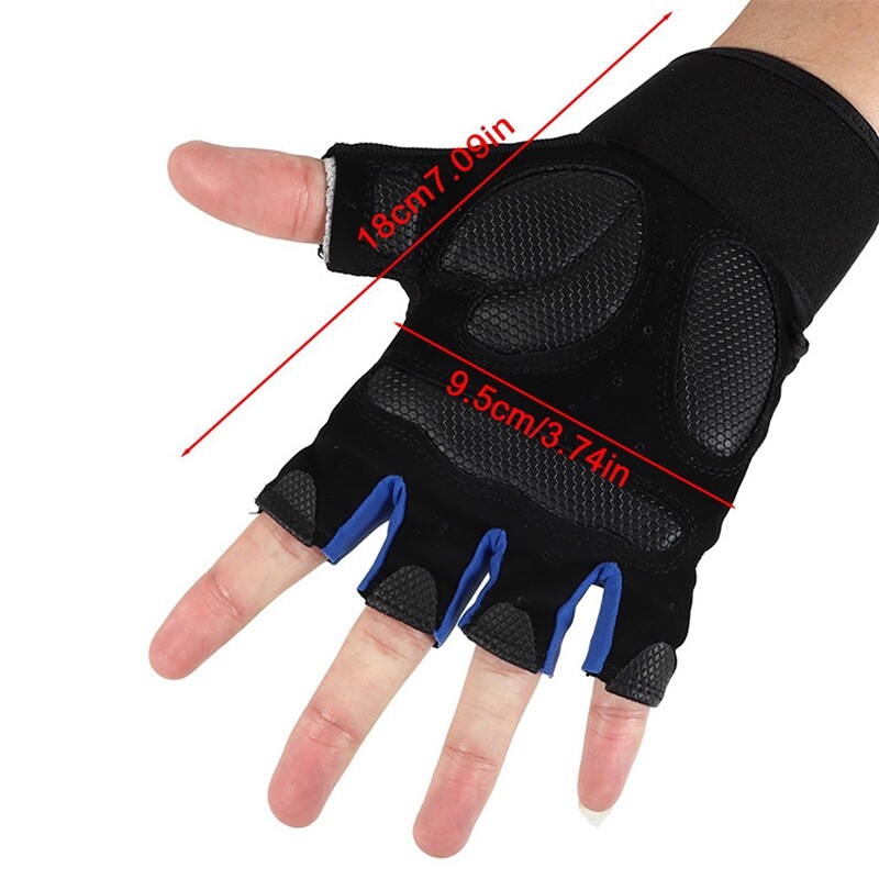 Puspirščio kūno rengybos pirštinės Kultūrizmas Sunkioji atletika Neslidžia hanteliai Treniruotės Sporto salės pirštinės vyrams Moterims