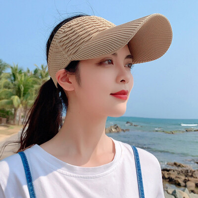 Nova bejzbolska kapa s dugim obodom Ženska ležerna izdubljena prozračna prazna cilindara Proljeće ljeto Sportovi na otvorenom Šešir za plažu