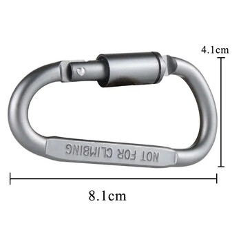 4PCS Комплект карабини за ключове Къмпинг Survival EDC Outdoor Keychain Clip Alloy Aluminum Tactical Caribiner Hook Karabiners