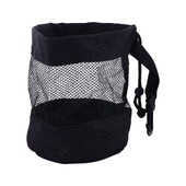 Μαύρη θήκη για μπάλα του γκολφ με κορδόνι διχτυωτό τσαντάκι Φορητή οργάνωση μεταφοράς Αποθήκευση για γυμναστήριο γκολφ τένις αθλητισμός πλυντηρίου