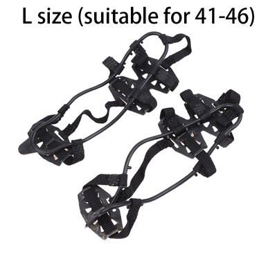 24 Αντιολισθητικά δόντια λαβές πάγου Χειμώνας Gripper Unisex Snow Claw Καλύμματα παπουτσιών Αναρριχητική αλυσίδα Κραμπόν Αξεσουάρ εξωτερικού χώρου