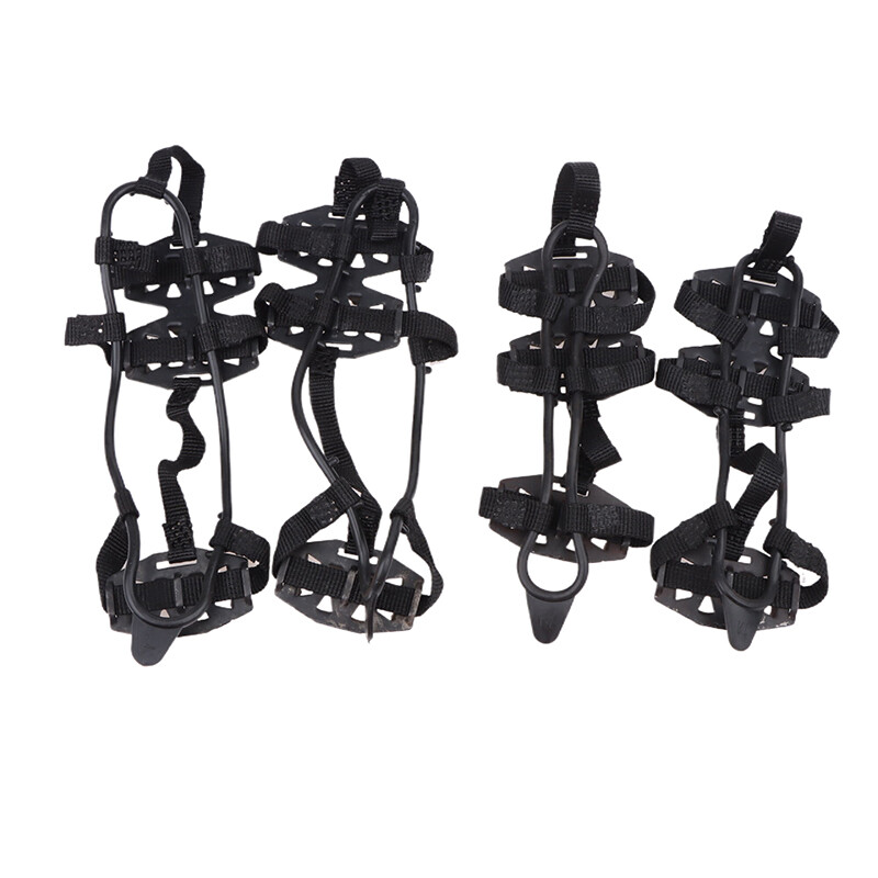 24 Αντιολισθητικά δόντια λαβές πάγου Χειμώνας Gripper Unisex Snow Claw Καλύμματα παπουτσιών Αναρριχητική αλυσίδα Κραμπόν Αξεσουάρ εξωτερικού χώρου