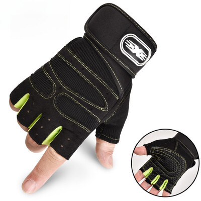 Rukavice na fitness, športové činky, cvičenie na cyklistiku, polprstové rukavice, protišokové, vzpieranie, lezenie, tréning, golf, joga