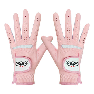 Γυναικεία γάντια γκολφ για κορίτσια Επαγγελματίας 1 Ζεύγος Ροζ Μπλε 2 Χρώματα υφασμάτινο αθλητικό μπαλάκι γκολφ τένις δώρο μπέιζμπολ 1 ζευγάρι