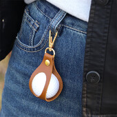 Αθλητική τσάντα γκολφ εξωτερικού χώρου, μέσης κρεμαστή μονόχρωμη δερμάτινη μικρή τσάντα μπάλα, κάλυμμα γκολφ