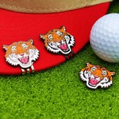 Odnímateľný golfový marker Tiger, klip na klobúk, ľahký prenosný golfový marker, tréningový magnetický golfový príslušenstvo
