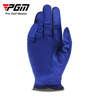 PGM Vyriškos golfo pirštinės Mėlynos Superfiber Cloth Sportinės Rankinės Pirštinės Dėvėkite Vienos kairiosios dešinės rankos kvėpuojančios Slidinėjančios pirštinės ST004