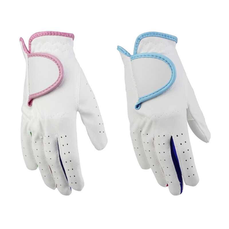 1 par dječjih golf rukavica za djecu, mladež, dječake, djevojčice, rukavice od tkanine od mikrovlakana za lijevu ruku, desnu ruku golfera