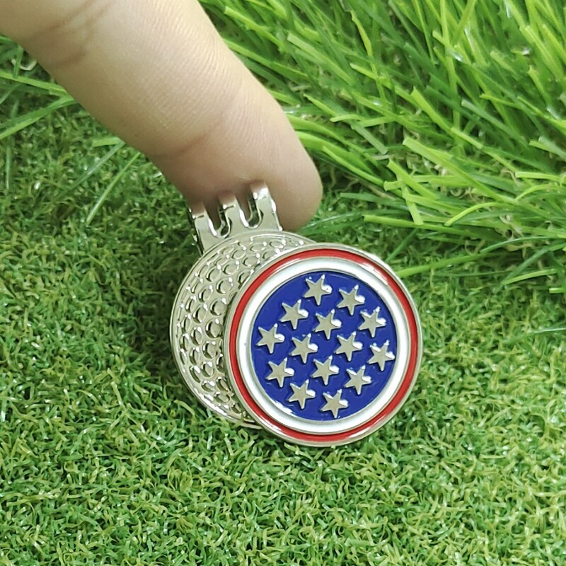 Magnetski marker za golf lopticu Stezaljka za golf šešir Kape za golf od nehrđajućeg čelika Stezaljka Oznaka položaja loptice za dodatke za golf Pomagala za vježbanje