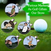Smiješna kopča za šešir za golf, magnetska kopča za markere za loptice, bejzbolska kapa, dekor za sportove na otvorenom, metalni rever, nakit za ljubitelje golfa