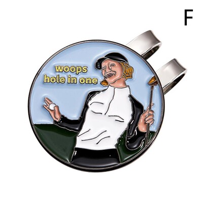 Smiješna kopča za šešir za golf, magnetska kopča za markere za loptice, bejzbolska kapa, dekor za sportove na otvorenom, metalni rever, nakit za ljubitelje golfa