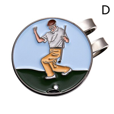 Smiješna kopča za šešir za golf, magnetska kopča za markere za loptice, bejzbolska kapa, dekor za sportove na otvorenom, metalni rever, nakit za ljubitelje golfa