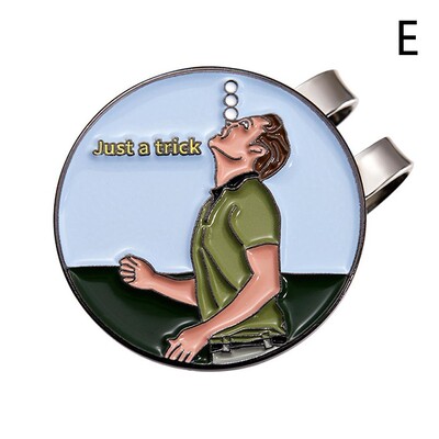 Smiješna kopča za šešir za golf, magnetska kopča za markere za loptice, bejzbolska kapa, dekor za sportove na otvorenom, metalni rever, nakit za ljubitelje golfa