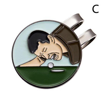 Smiješna kopča za šešir za golf, magnetska kopča za markere za loptice, bejzbolska kapa, dekor za sportove na otvorenom, metalni rever, nakit za ljubitelje golfa