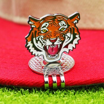 Προπόνηση γκολφ Tiger Golf Golf Marker Ball Clip Καπέλο Κλιπ κράμα φορητό μαγνητικό κλιπ καπέλου Αποσπώμενο ελαφρύ Ζώνη γκολφ μαρκαδόρος μπάλας του γκολφ