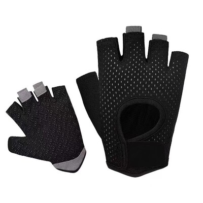 Sporto salės kūno rengybos pirštinės Svorio kilnojimo pirštinės Moteriškos Vyriškos Crossfit treniruotės Kultūrizmo pirštinės Puspirščio rankų apsauga porai