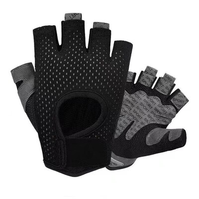 Sporto salės kūno rengybos pirštinės Svorio kilnojimo pirštinės Moteriškos Vyriškos Crossfit treniruotės Kultūrizmo pirštinės Puspirščio rankų apsauga porai