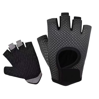 Sporto salės kūno rengybos pirštinės Svorio kilnojimo pirštinės Moteriškos Vyriškos Crossfit treniruotės Kultūrizmo pirštinės Puspirščio rankų apsauga porai